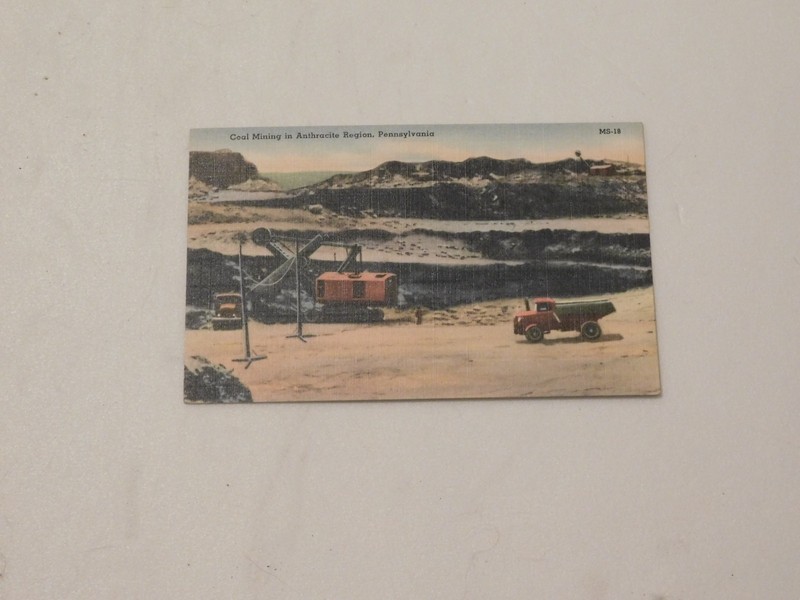 Coal Mining in the Anthracite Coal Regions of PA.  Stripping Operation