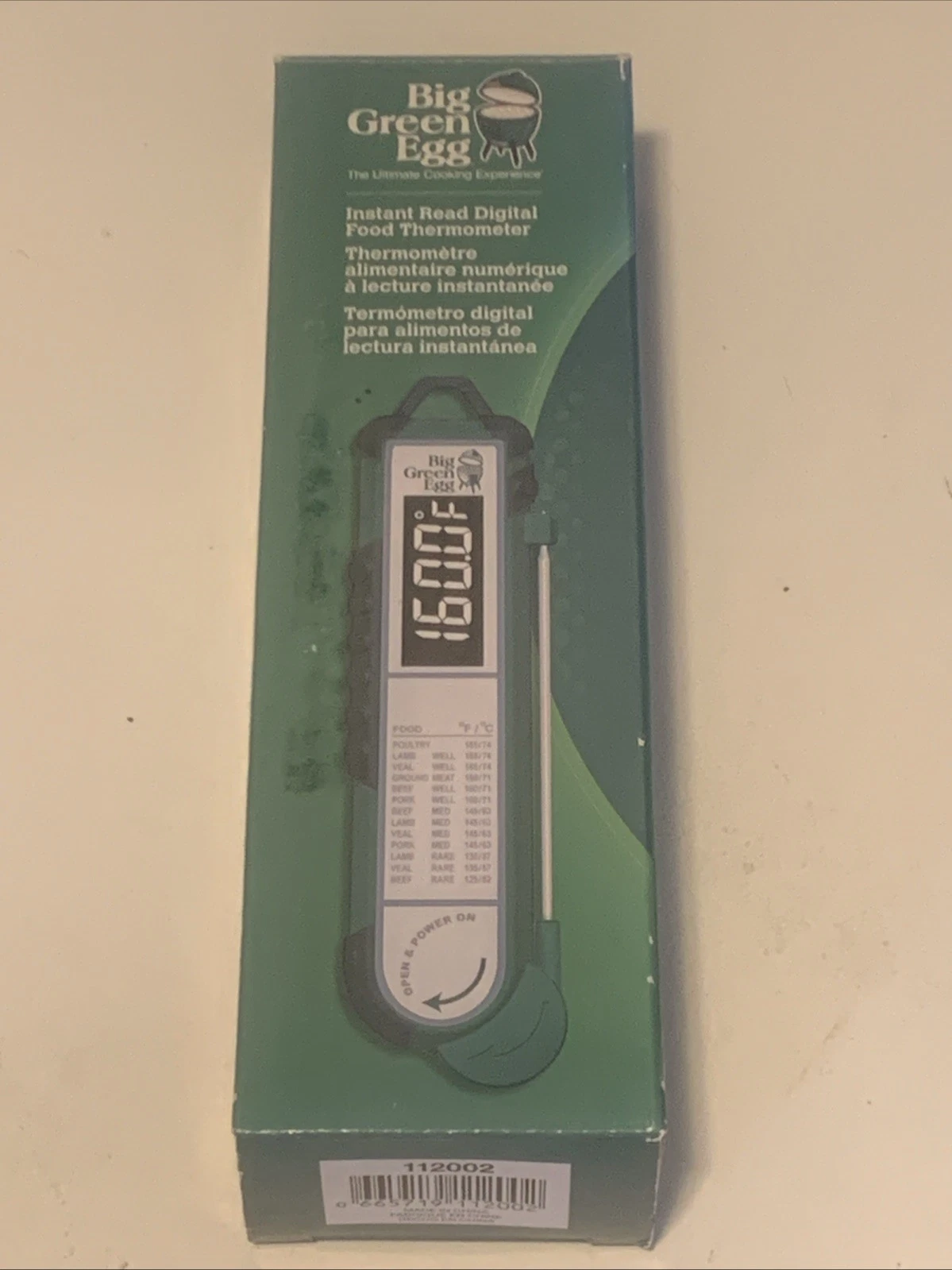 Big Green Egg Instant Read Digital Food Thermometer 112002