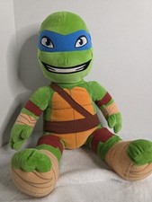 Build A Bear Leonardo TMNT Teenage Mutant Ninja Turtle 18  Plush Reversible Head