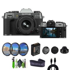 Fujifilm X-T50 Mirrorless Digital Camera XF16-50mm  Accessories-Charcoal Silver
