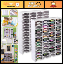 60 Grids Ink Pad Storage Holder - 2 Pack Stamp Organizer Rack for Crafts  Offic