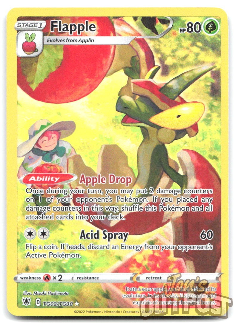 Flapple TG02/TG30 Holo Astral Radiance Trainer Gallery Pokemon NM