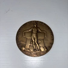 Vintage Pesti Magyar Kereskedelmi Bank TSE 1911-1936 Bronze Plaque Hungarian