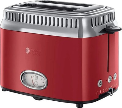 RUSSELL HOBBS Toaster Retro Ribbon Red 21680-56 2 Scheiben 6 Stufen 1300 W Neu
