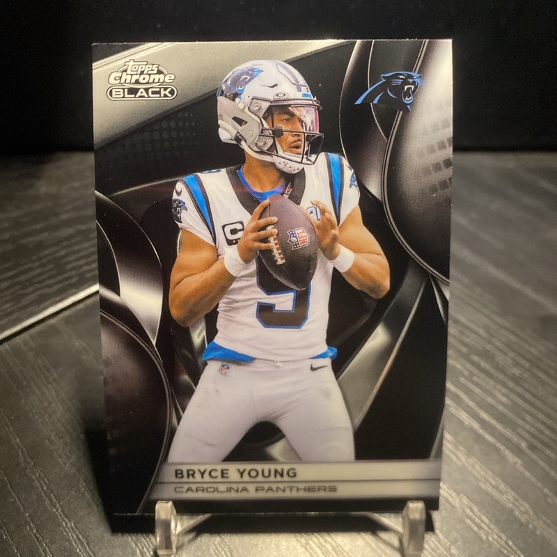 Bryce Young #17 2025 Topps Chrome Black