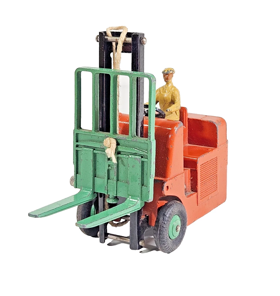 Dinky Toys 401 - Chariot élévateur Coventry Climax - Orange/vert - Ancien Stock