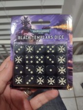 Warhammer 40.000 Dadi Templari Neri - Dadi Nuovi 20x16mm 40K Space Marines