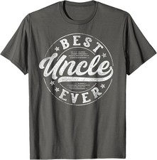 Camiseta Unisex Best Uncle Ever Día del Padre Tío Regalos Vintage