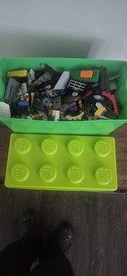  6 lbs Bulk mixed Legos, Bionicle in  Lego brick container  