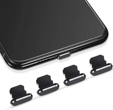 Weewooday4 Anti Dust Plugs, Protects Charging Ports, Compatible with Black 