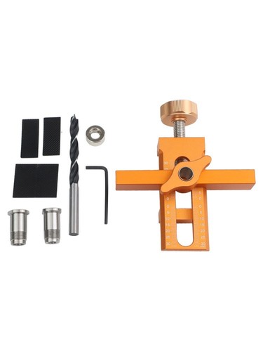 Robust Cabinet Door Installation Solution Aluminum Alloy Tool with Drill Bit - Picture 2 of 60