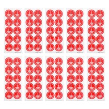 10 Sheets Electrical Machine Warning Decals Panel Identification Labels