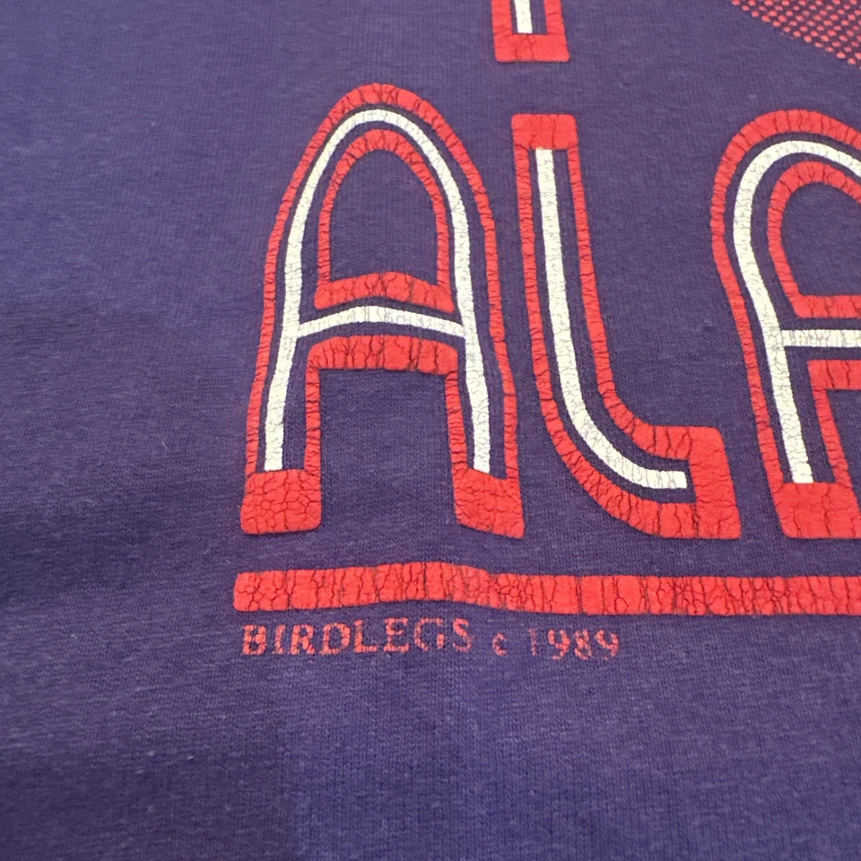 Vintage 80s Women’s Alabama Love Heart Single Stitch Crop Cutoff Shirt Large USA - Image 3 of 4