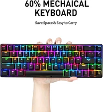 MAMBASNAKE X ZIYOULANG MK14 Wired RGB Mechanical Gaming Keyboard 68 Keys
