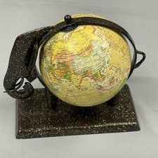Mini World Globe Elephant Divine 5" Dia. Pressed Steel Frame
