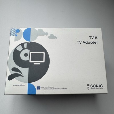 Sonic TV-A 2.4G Digital TV Adapter Hearing Aid Streamer Model TVA3 w/ Cables