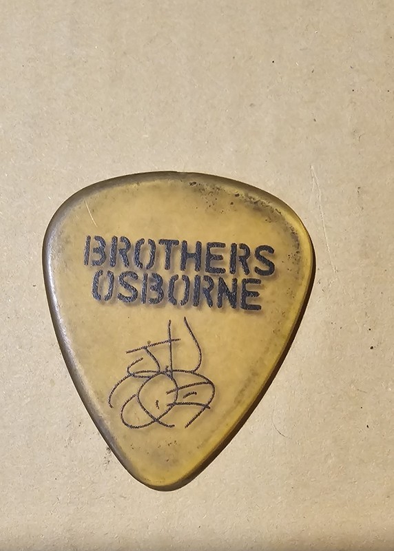 Brothers Osborne Stage Used Guitar Pick