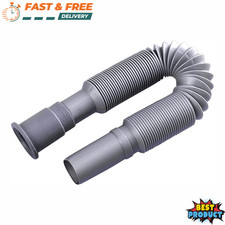 Basin Sink Drain Pipe Universal 1-1/4in Flexible and Expandable Basin Drain Pipe