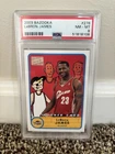 2003 Bazooka Topps LeBron James Rookie Card PSA 8