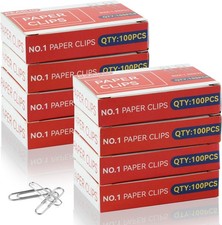 800 PCS Medium Paper Clips #1, Smooth Paperclip for Office & School, 1.3 in |