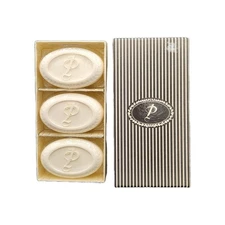 Mud Pie Initial Soaps Triple Milled Soap Vanillawood P Monogram - New - 3 Pack