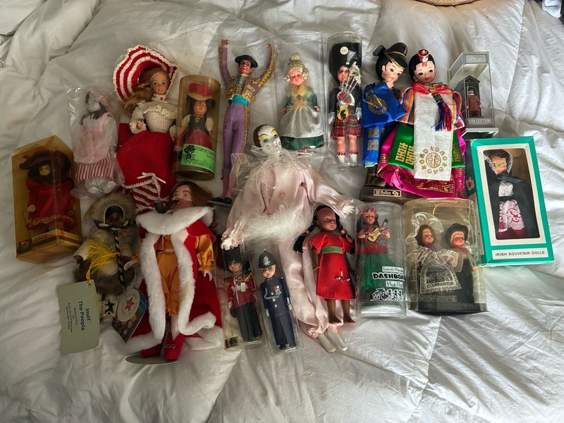 Vintage International Souvenir Doll Collection  Lot Of 15+ Dolls-Claim Them Now!
