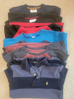 BOYS Clothes Lot Size 7 8 M 21pc Winter Bundle RALPH LAUREN Puma Champion NEW Sh