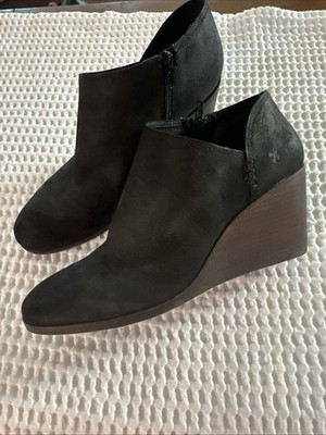 Lucky Brand Women's Tan/Beige Zemlin Wedge Bootie Ankle Boot Size 11