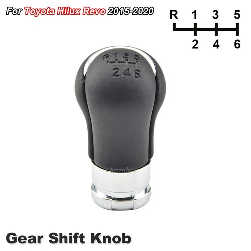 Gear Shift Knob Manual 6 Speed shift HandBall For TOYOTA HILUX REVO 2015-2020 - Picture 3 of 14