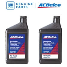 Genuine GM ACDelco Synchromesh Manual Transmission Fluid Quart Set of 2 88900333