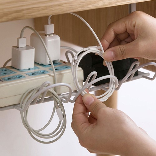 Rack De Stockage Barrettes D'alimentation Bureau Organisateur Câbles - Afbeelding 10 van 12