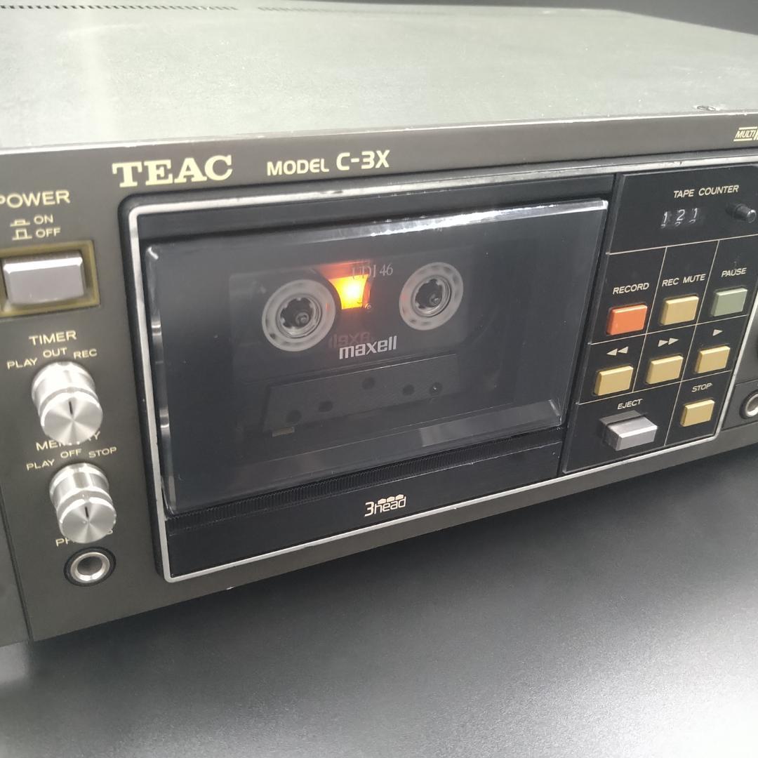 TEAC 3ヘッドカセットデッキ C-3X TEAC C-3X カセットデッキ | スーパーカセッターズ SuperCassetters'