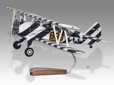 Boeing PT-17R755 Kaydet Desk Wood Airplane New Model Small Scale 1/32