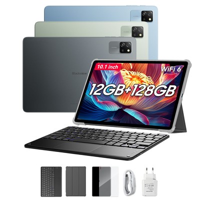 Blackview 10 Zoll Tablet Tab 60 WiFi Android 14 12GB+128GB Wi-Fi 6 mit Keyboard