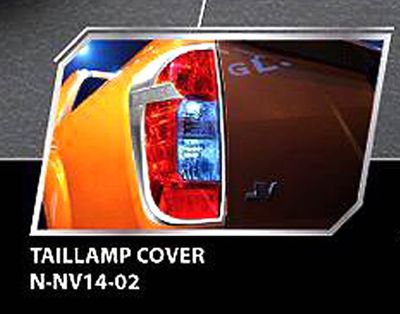 CHROME REAR TAIL LIGHT LAMP COVER FOR NEW NISSAN NAVARA NP300 2015 TRUCK V.2