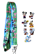 7 Pin Disney Cruise Line Themed Specific Set Trading Pins With Lanyard Brand New
