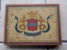 Ancienne Boite à Cigares BATAVIA en Tôle Lithographiée des années 50