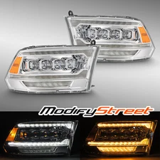 Fit 09-18 Ram Truck(5th Gen 2500 G2 Style)NOVA-Series Chrome Projector Headlight