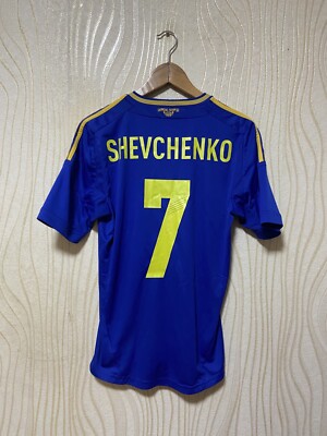 サッカーシャツ UKRAINE 2012 2013 AWAY SHIRT JERSEY ADIDAS X11605 sz S MEN #7