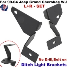 For 1999-2004 Jeep Grand Cherokee WJ Pillar Ditch Light Mount Brackets -No Drill