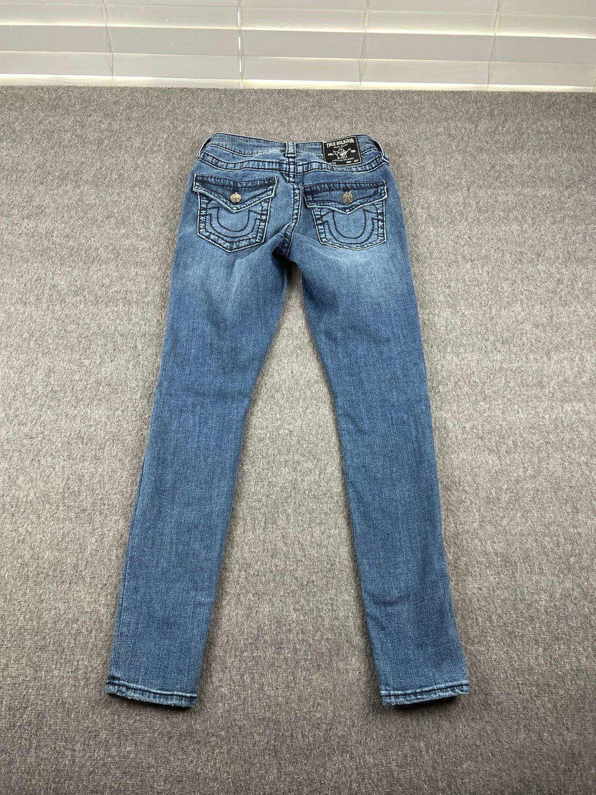 True Religion Halle Mid Rise Super Skinny Womens Jeans Size 26 Blue Denim  thumbnail 3