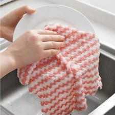 20x Soft Wash Towel Water Absorption Cleaning Dishcloth Cloth Kitchen Clean Work