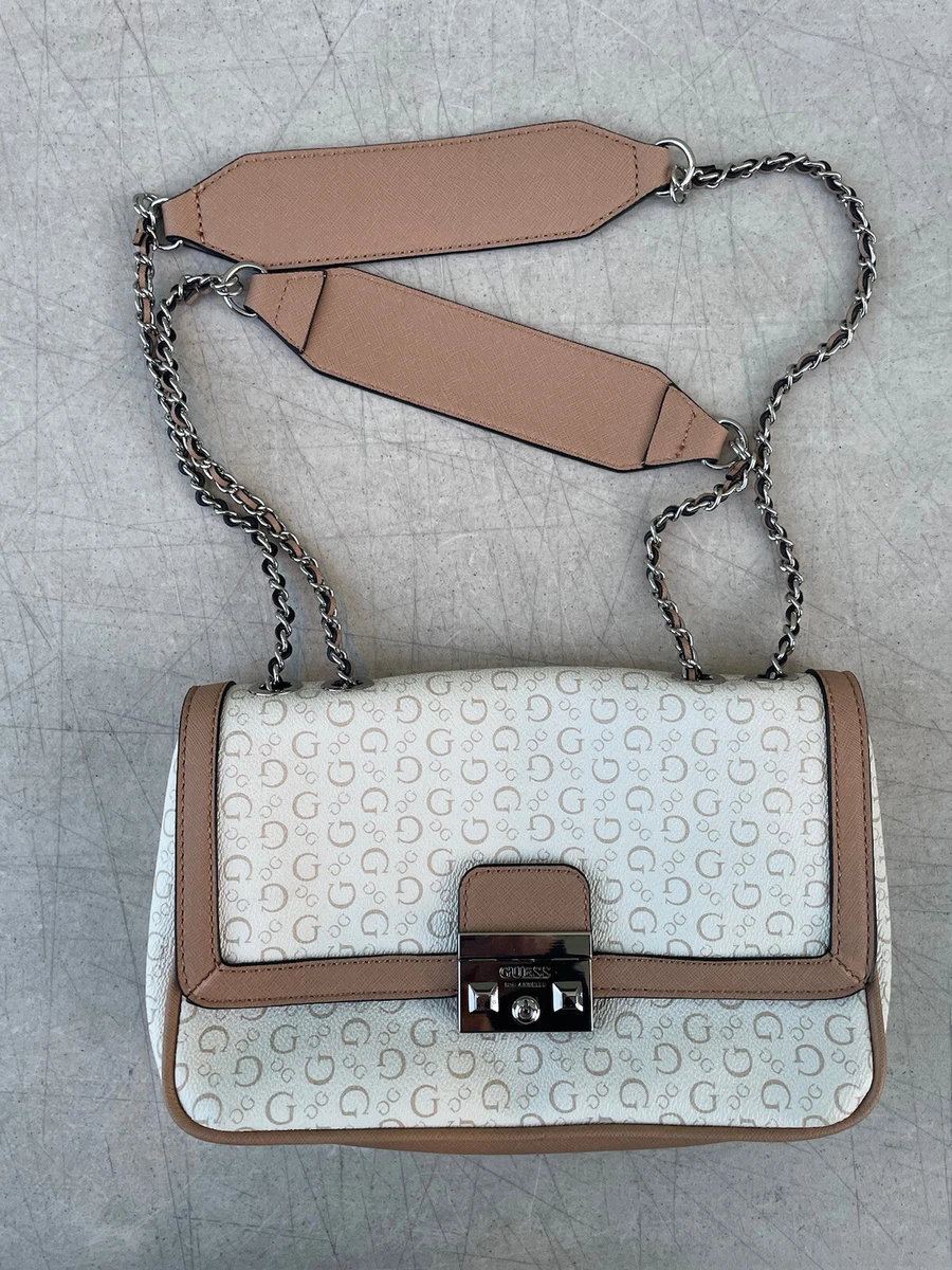 Guess Logo Double Strap Crossbody Purse Bag Girlfriend Shoulder