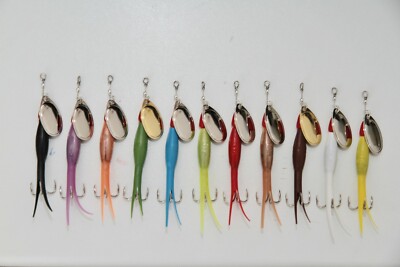 12 FLYING C SPINNERS CHOOSE YOUR WEIGHTS,COLOURS,BLADES,(SALMON,SEATROUT [992]