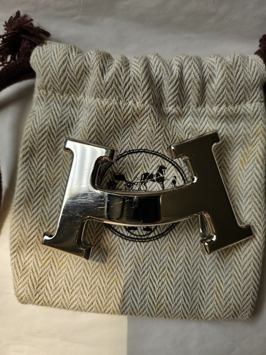HERMES H Logo Reversible Leather Buckle Belt Size 80 cm  display picture 2