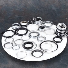  Assorted lot of Vintage Retaining Rings, Filter Holders, Adapters 3