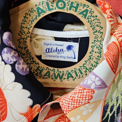 SUN SURF Rayon Aloha Shirt King Smith KIMONO Design Men