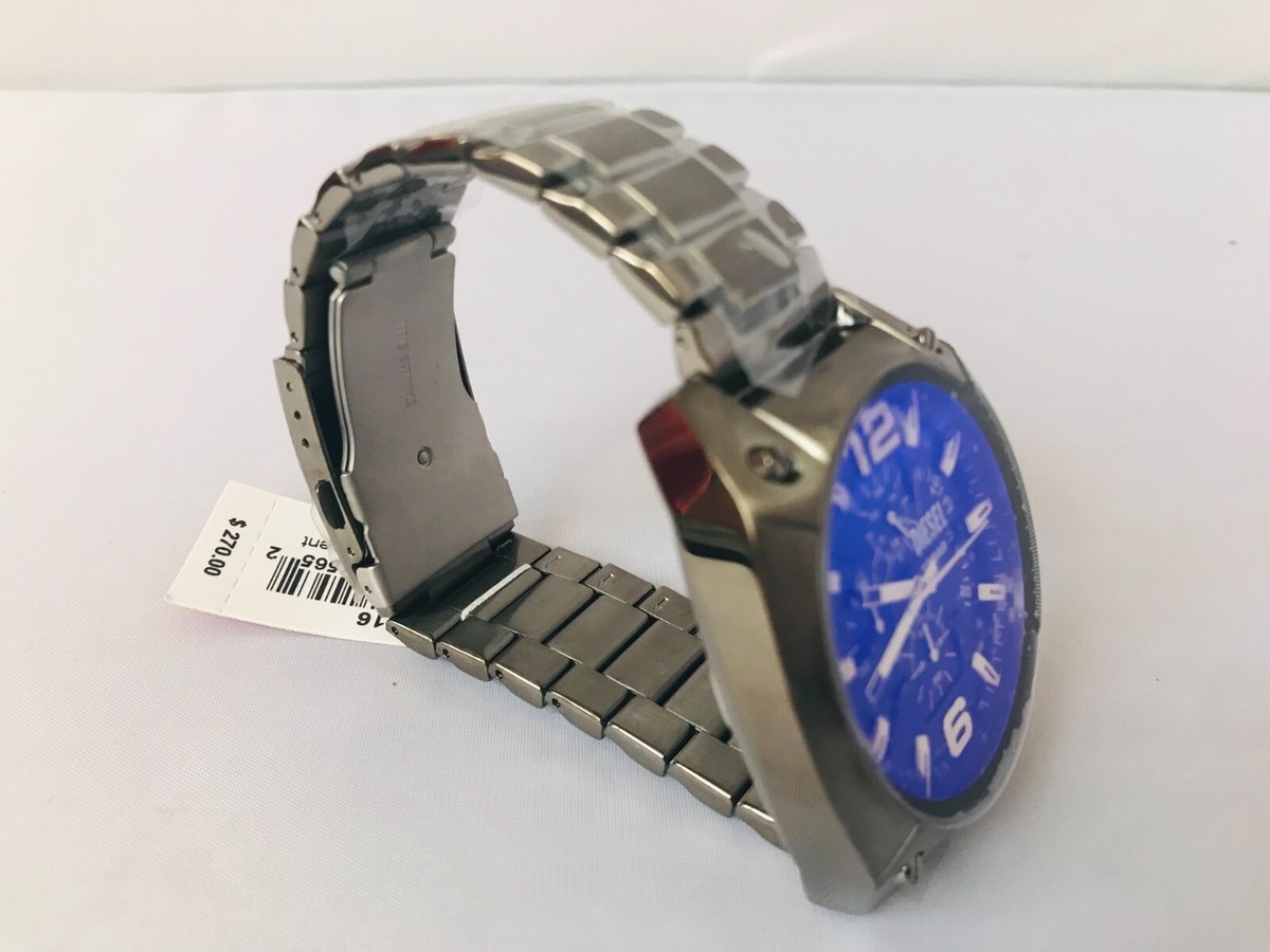 DIESEL MEN'S OVERFLOW CHRONOGRAPH GUNMETAL-TONE STEEL WATCH