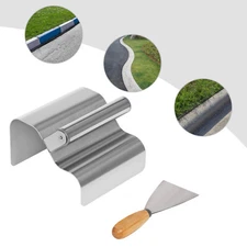 Concrete Curb Trowel Edger Concrete Curb Tool Landscape Curb Trowel +Putty Knife
