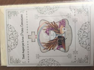 Biglietto Auguri Comunione Anniversario Biglietti Lettera Animazione Auguri Ebay